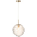 Hanglamp Cognac Glas 30 cm-Hanglampen-J-Line