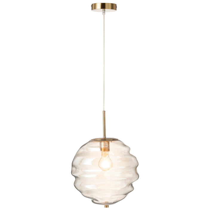 Hanglamp Cognac Glas 30 cm-Tafellampen-J-Line