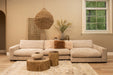 Hanglamp Dayo Papieren Touw Beige Gesloten-Hanglampen-PTMD