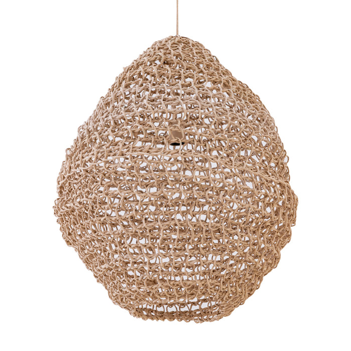 Hanglamp Dayo Papieren Touw Beige Gesloten-Hanglampen-PTMD