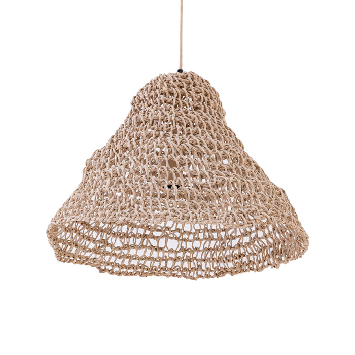 Hanglamp Dayo Papieren Touw Beige Rond-Hanglampen-PTMD