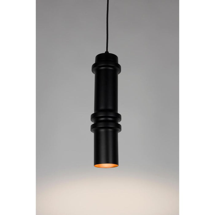 Hanglamp Duct L Metaal Zwart 10x10 cm E14-Tafellampen-Creating Home