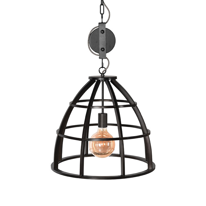 Hanglamp Fuse Prachtige Metaal Zwart 47x47x42 cm-Hanglampen-LABEL51