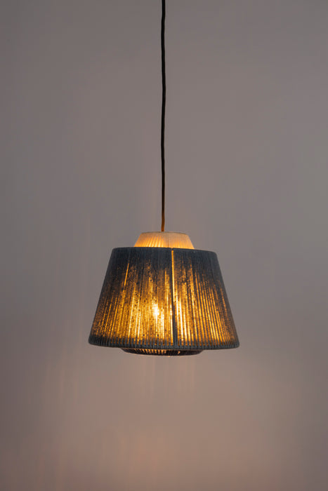 Hanglamp Geef Je Polyester Blauw 26x26x20 cm-Hanglampen-Creating Home