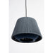 Hanglamp Geef Je Polyester Blauw 26x26x20 cm-Hanglampen-Creating Home