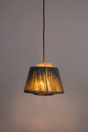 Hanglamp Geef Je Polyester Blauw 26x26x20 cm-Hanglampen-Creating Home