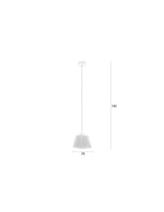 Hanglamp Geef Je Polyester Blauw 26x26x20 cm-Hanglampen-Creating Home