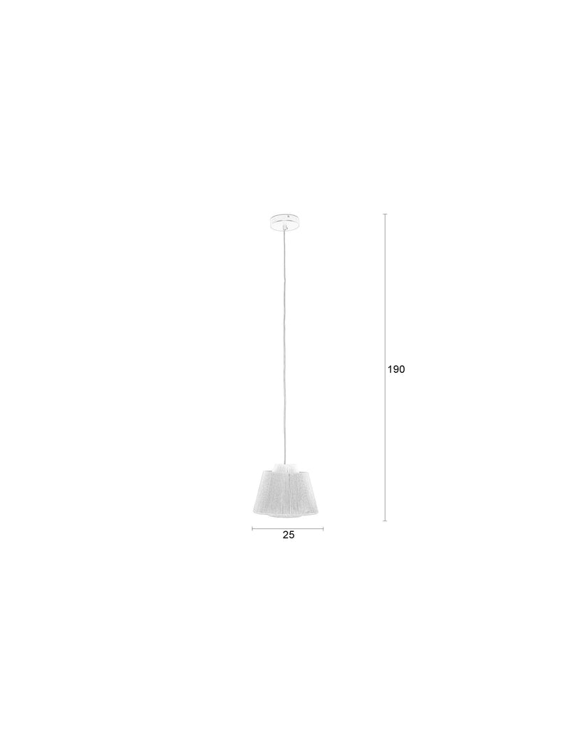 Hanglamp Geef Je Polyester Blauw 26x26x20 cm-Hanglampen-Creating Home