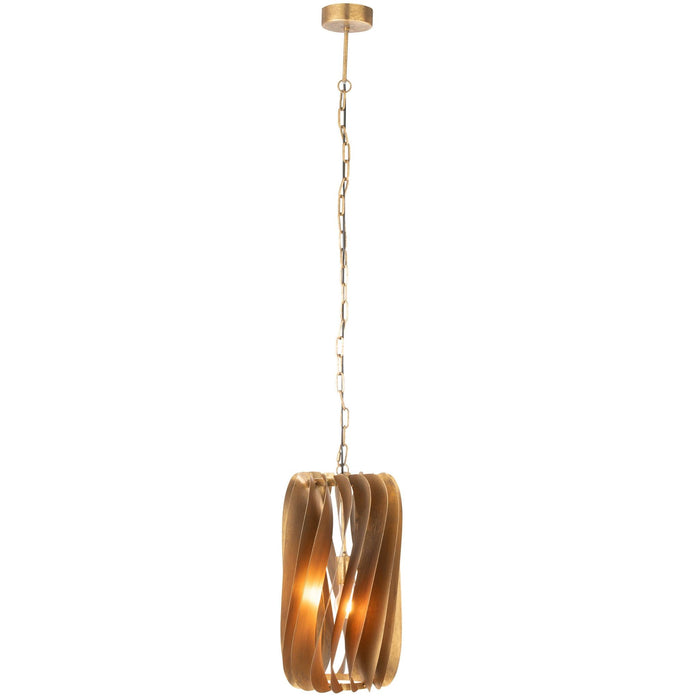Hanglamp Goud Ijzer 28 cm 27.5x27.5x156.5 cm-Hanglampen-J-Line