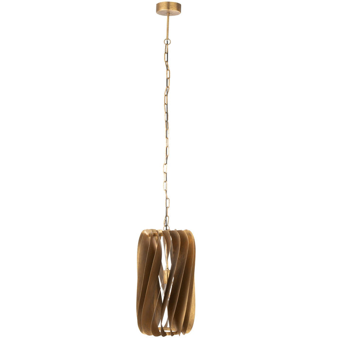 Hanglamp Goud Ijzer 28 cm-Tafellampen-J-Line