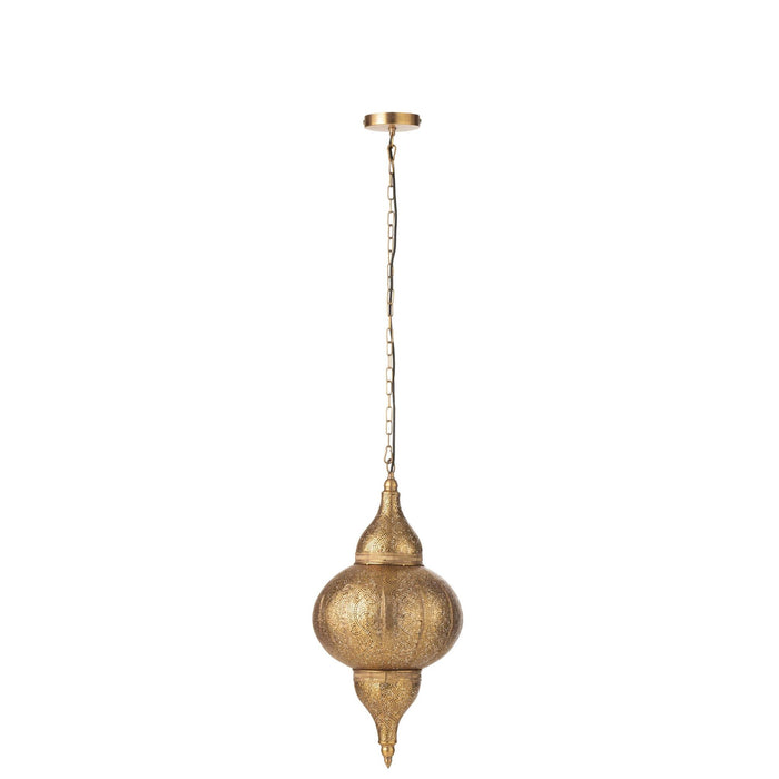 Hanglamp Goud Ijzer S 32 cm 32x32x65 cm-Hanglampen-J-Line