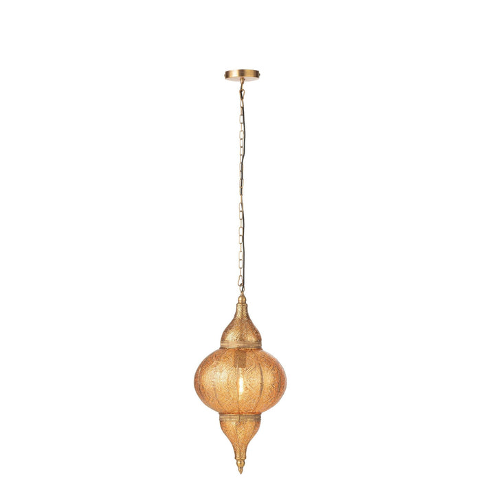 Hanglamp Goud Ijzer S 32 cm-Tafellampen-J-Line