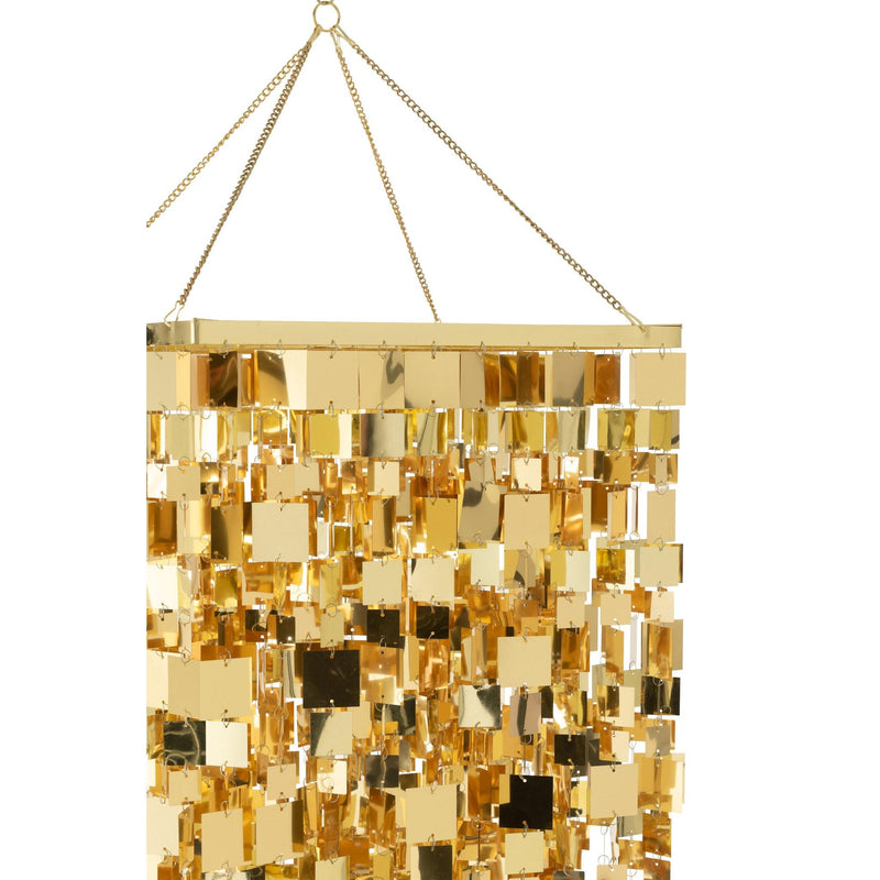 Hanglamp Goud Pvc Vierkant 50 cm 50x50x180 cm-Hanglampen-J-Line
