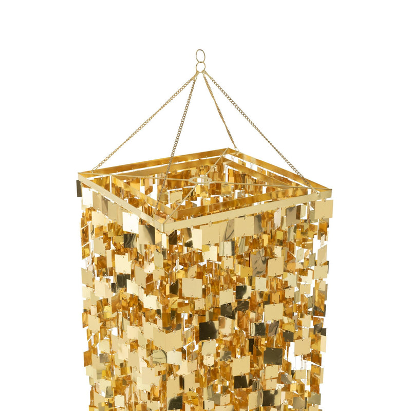 Hanglamp Goud Pvc Vierkant 50 cm 50x50x180 cm-Hanglampen-J-Line