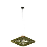 Hanglamp Groen Mangohout hout 78 cm 77.5x77.5x36 cm-Hanglampen-J-Line