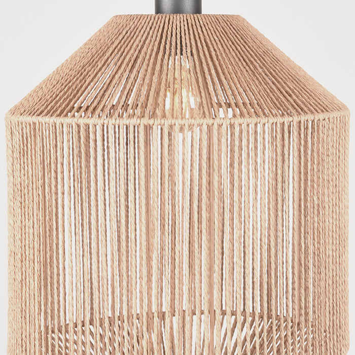 Hanglamp Ibiza Cilinder Jute Naturel 33x33x162 cm-Hanglampen-LABEL51
