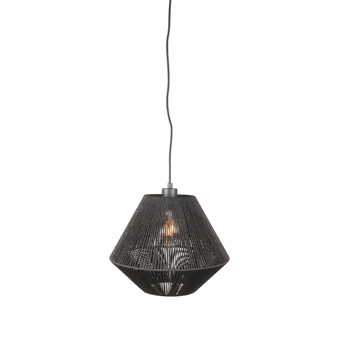 LABEL51 Hanglamp Ibiza - Zwart - Jute - 1-Lichts-Tafellampen-LABEL51