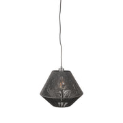 Hanglamp Ibiza Jute Zwart 25x25x150 cm-Hanglampen-LABEL51