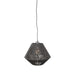 Hanglamp Ibiza Jute Zwart 25x25x150 cm-Hanglampen-LABEL51