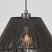 Hanglamp Ibiza Jute Zwart 25x25x150 cm-Hanglampen-LABEL51