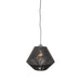 Hanglamp Ibiza Jute Zwart 25x25x150 cm-Hanglampen-LABEL51