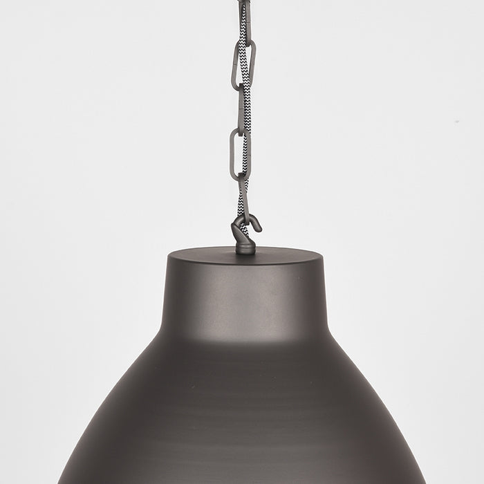 Hanglamp Industry Uitgevoerd Metaal Burned Steel 45x45x36 cm-Hanglampen-LABEL51
