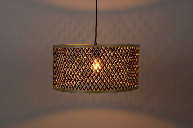 Hanglamp Isla Mix Bamboo Wood Beige 33x33x153 cm-Hanglampen-Creating Home