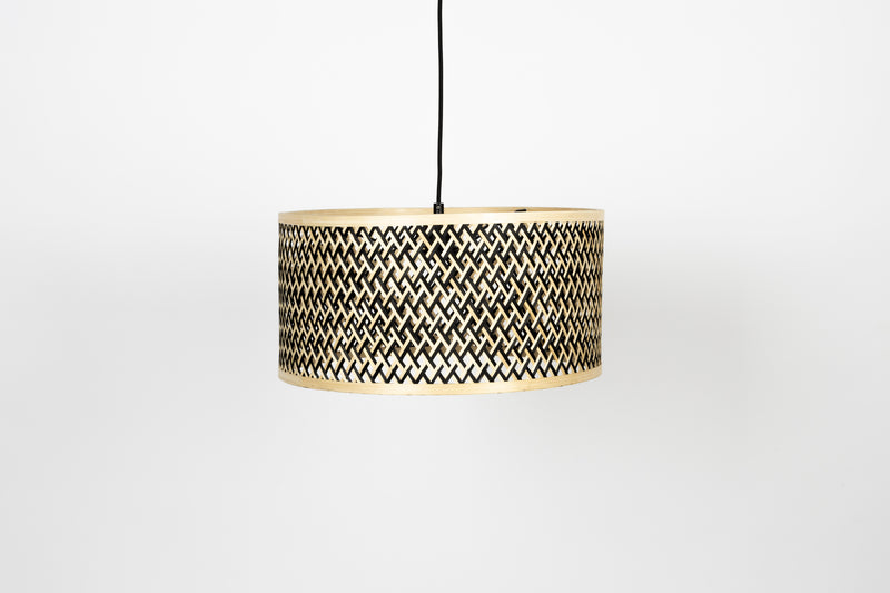 Hanglamp Isla Mix Bamboo Wood Beige 33x33x153 cm-Hanglampen-Creating Home