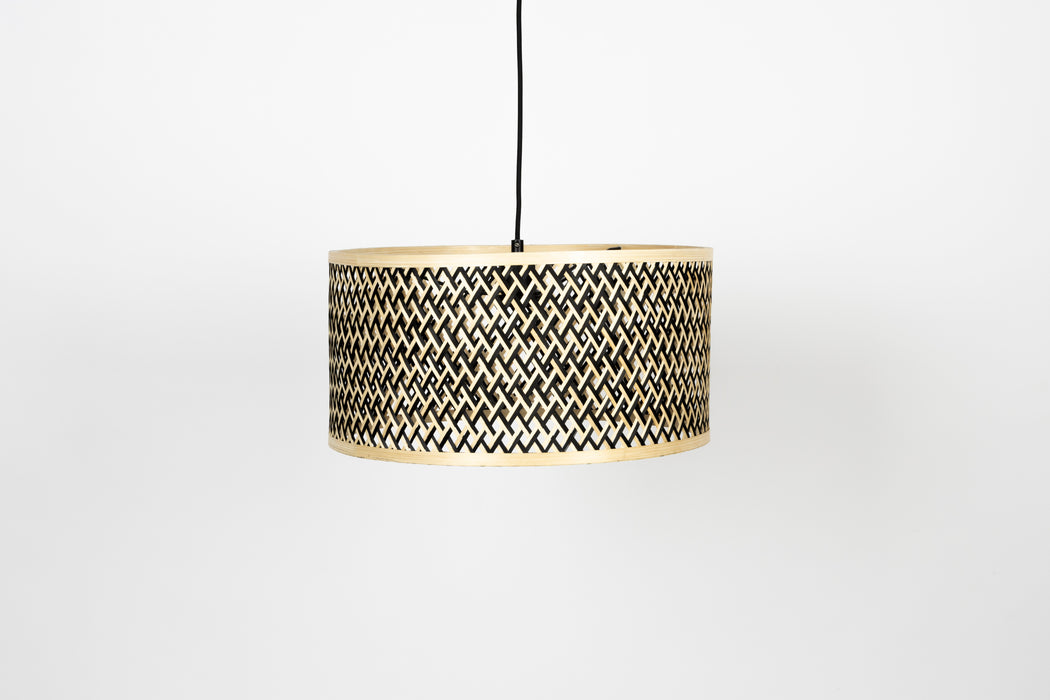 Hanglamp Isla Bamboo Small Bamboo hout Beige Ø33x153 cm E27-Tafellampen-Creating Home