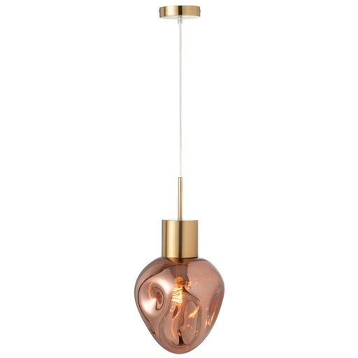 Hanglamp Koper Aluminium 25 cm-Tafellampen-J-Line