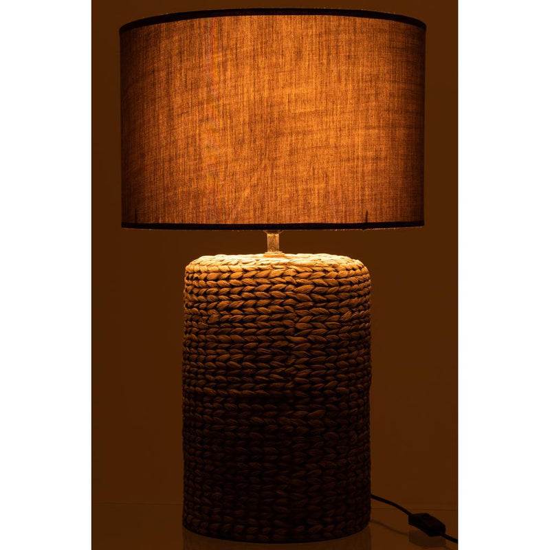 Hanglamp Lampenkap Grijs Cement L 42 cm 42x42x68 cm-Hanglampen-J-Line