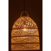 Hanglamp Lampenkap Waves Rotan Wit 40x40x45 cm-Hanglampen-J-Line