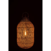 Hanglamp Lampenkap Wit Rotan 40 cm 40x40x75 cm-Hanglampen-J-Line
