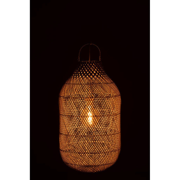 Hanglamp Lampenkap Wit Rotan 40 cm 40x40x75 cm-Hanglampen-J-Line