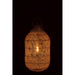Hanglamp Lampenkap Wit Rotan 40 cm 40x40x75 cm-Hanglampen-J-Line