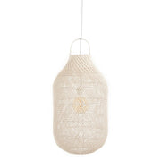 Hanglamp Lampenkap Wit Rotan 40 cm 40x40x75 cm-Hanglampen-J-Line