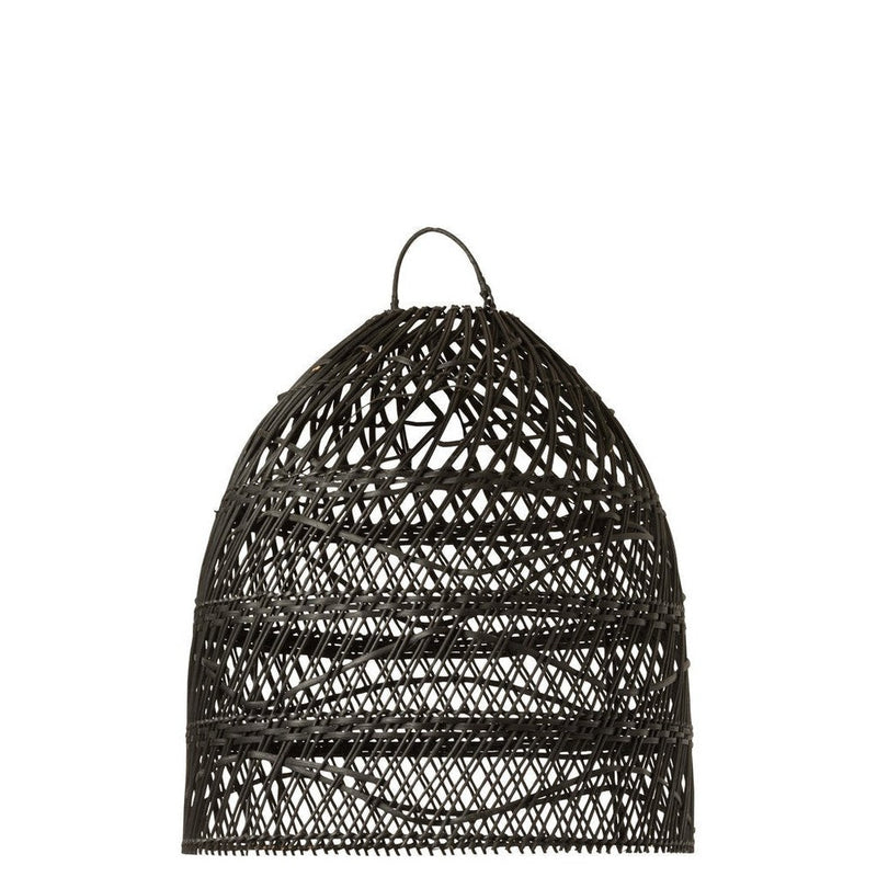 Hanglamp Lampenkap Zwart Ijzer 40 cm 40x40x45 cm-Hanglampen-J-Line
