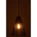 Hanglamp Lampenkap Zwart Rotan 32 cm 31.5x31.5x42 cm-Hanglampen-J-Line