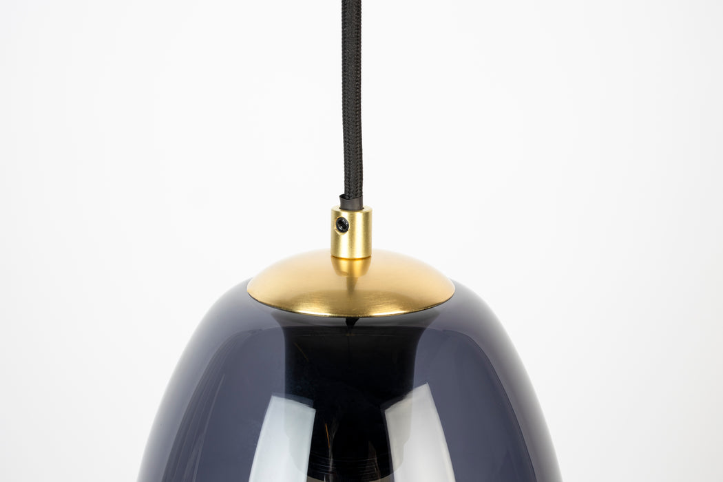 Hanglamp Lauren S Glas Grijs Ø16.5x152 cm E27-Tafellampen-Creating Home