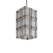 Hanglamp Layra Milk Glas Wit 24x24x45 cm-Hanglampen-PTMD