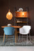 Hanglamp Lena M Brass Metaal Goud Ø37x155 cm E27-Tafellampen-Creating Home