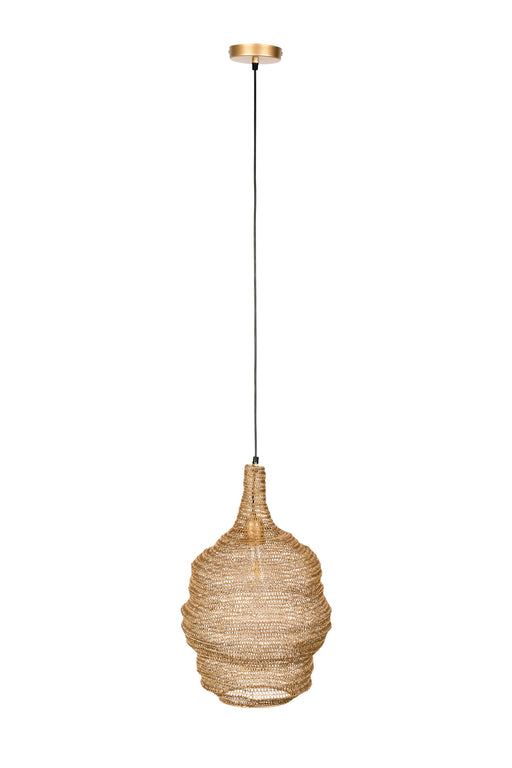 Hanglamp Lena M Brass Metaal Goud Ø37x155 cm E27-Tafellampen-Creating Home