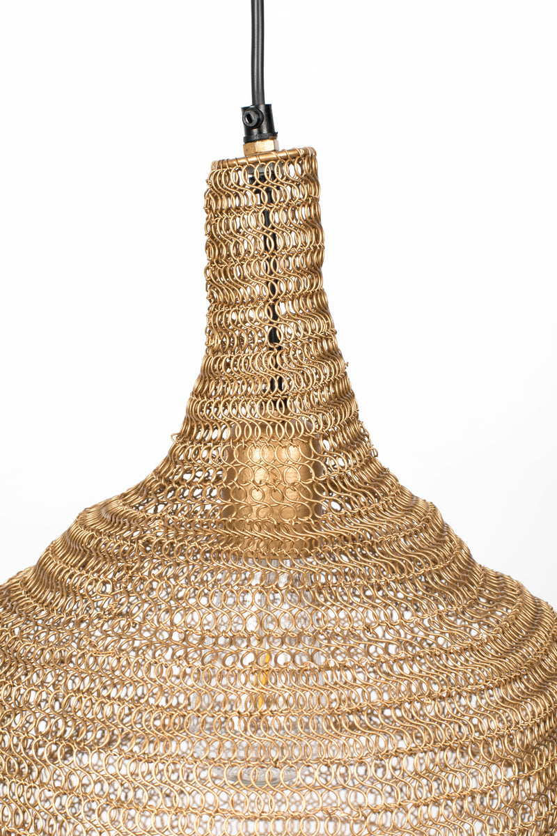 Hanglamp Lena Fijne Iron Goud 37x37x155 cm-Hanglampen-Creating Home