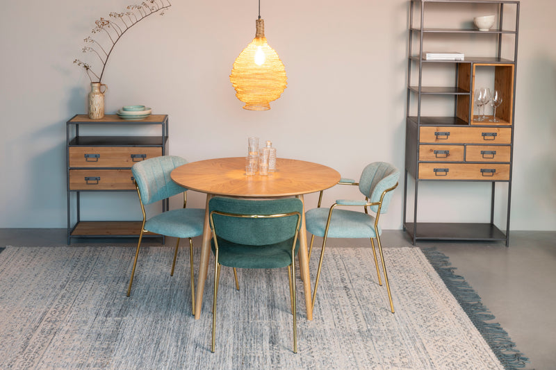 Hanglamp Lena Fijne Iron Goud 37x37x155 cm-Hanglampen-Creating Home