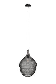 Hanglamp Lena Fijne Iron Zwart 37x37x155 cm-Hanglampen-Creating Home