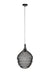 Hanglamp Lena M Metaal Zwart Ø37x155 cm E27-Tafellampen-Creating Home