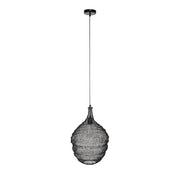 Hanglamp Lena Fijne Iron Zwart 37x37x155 cm-Hanglampen-Creating Home