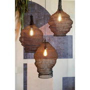 Hanglamp Lena Fijne Iron Zwart 37x37x155 cm-Hanglampen-Creating Home