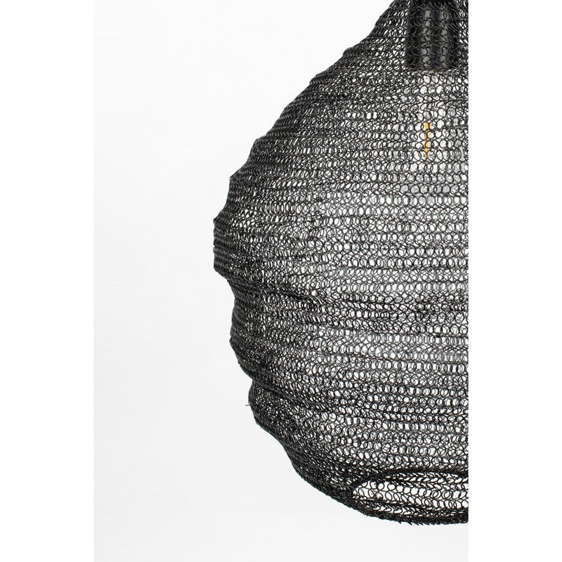 Hanglamp Lena Fijne Iron Zwart 37x37x155 cm-Hanglampen-Creating Home