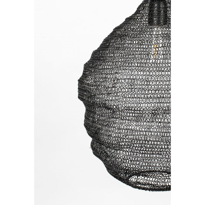 Hanglamp Lena M Metaal Zwart Ø37x155 cm E27-Tafellampen-Creating Home